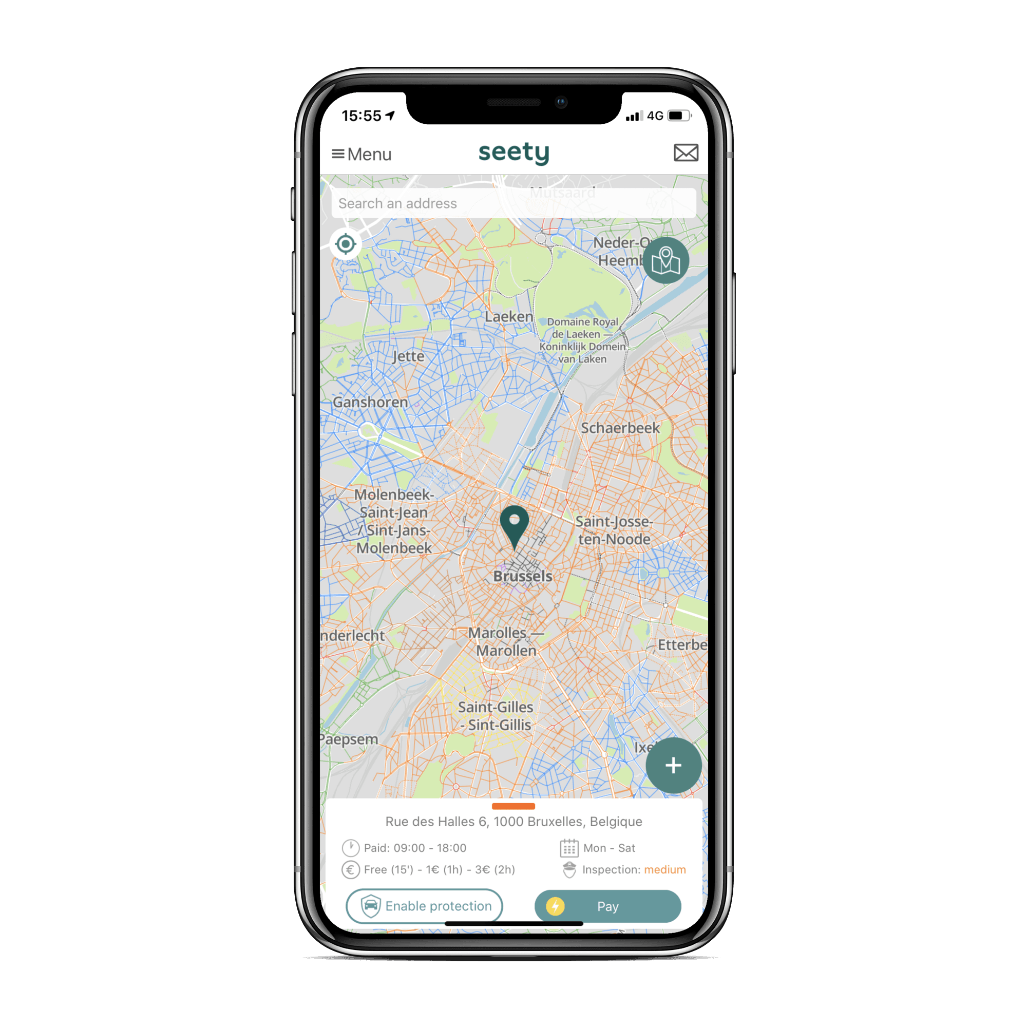Find a free or cheaper area near your destination.
