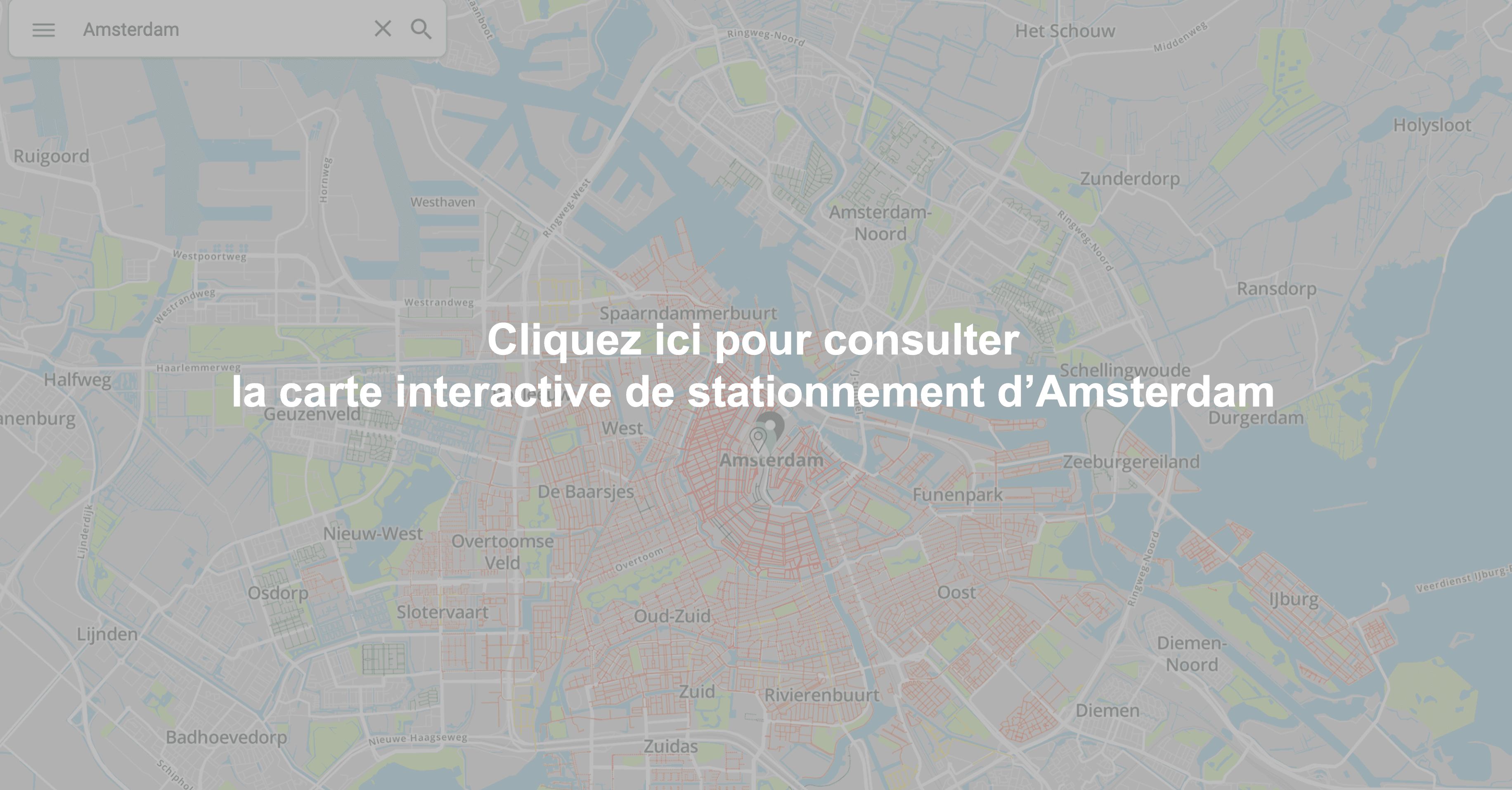 Carte interactive de stationnement à Amsterdam