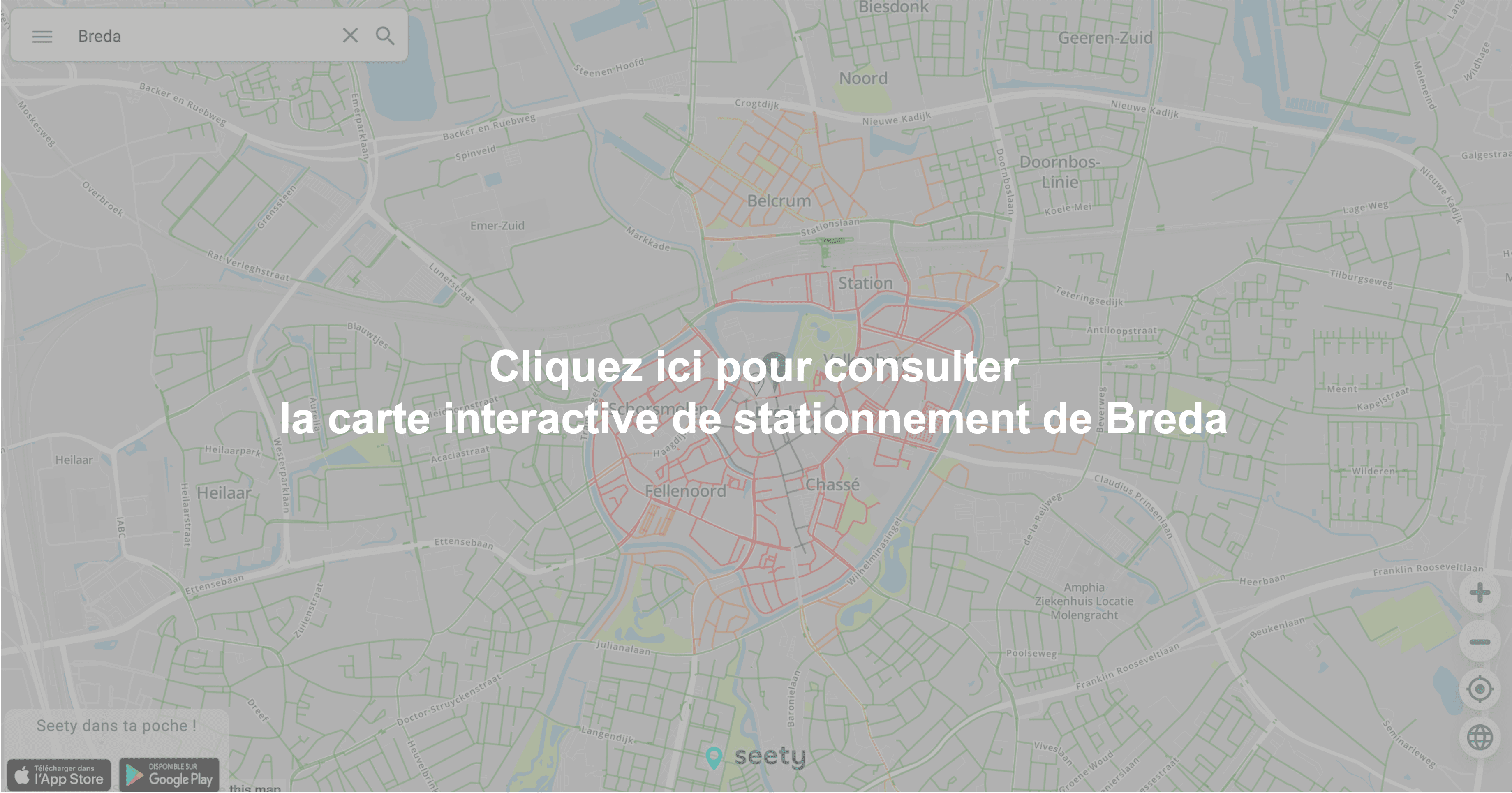 Carte interactive de stationnement à Breda