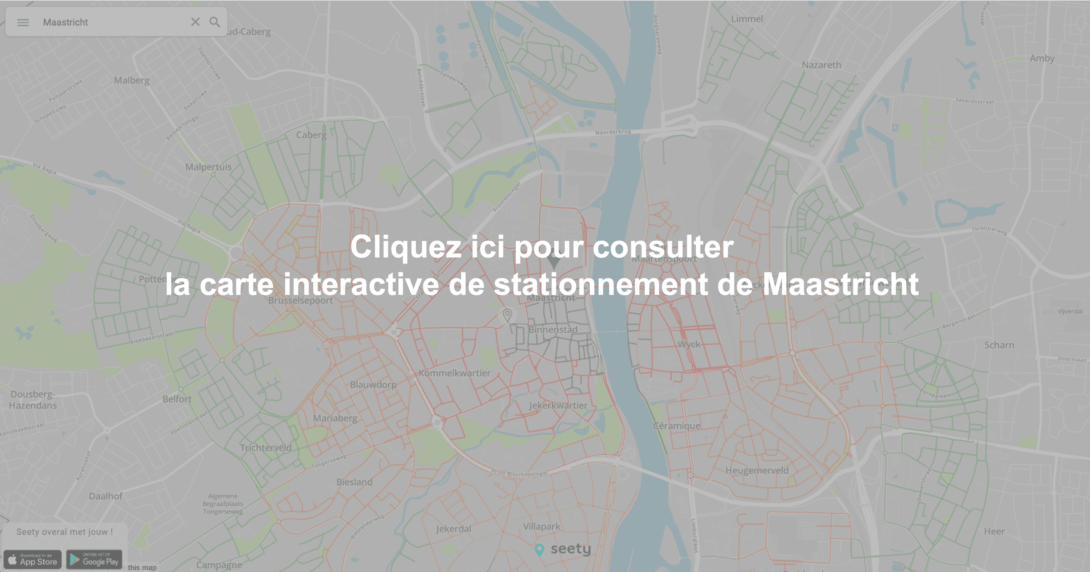 Carte interactive de stationnement à Maastricht