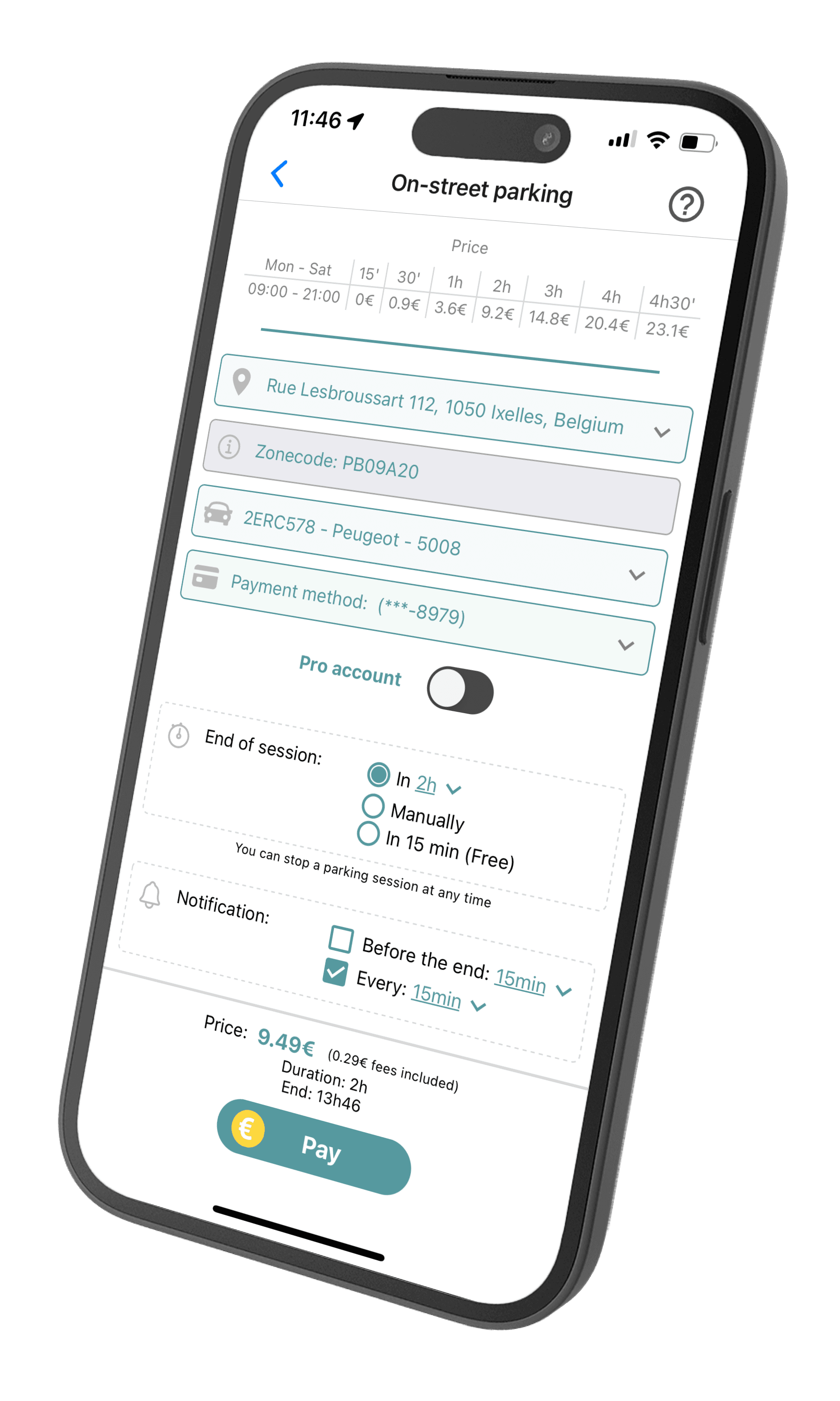 Seety app displayed on a smartphone