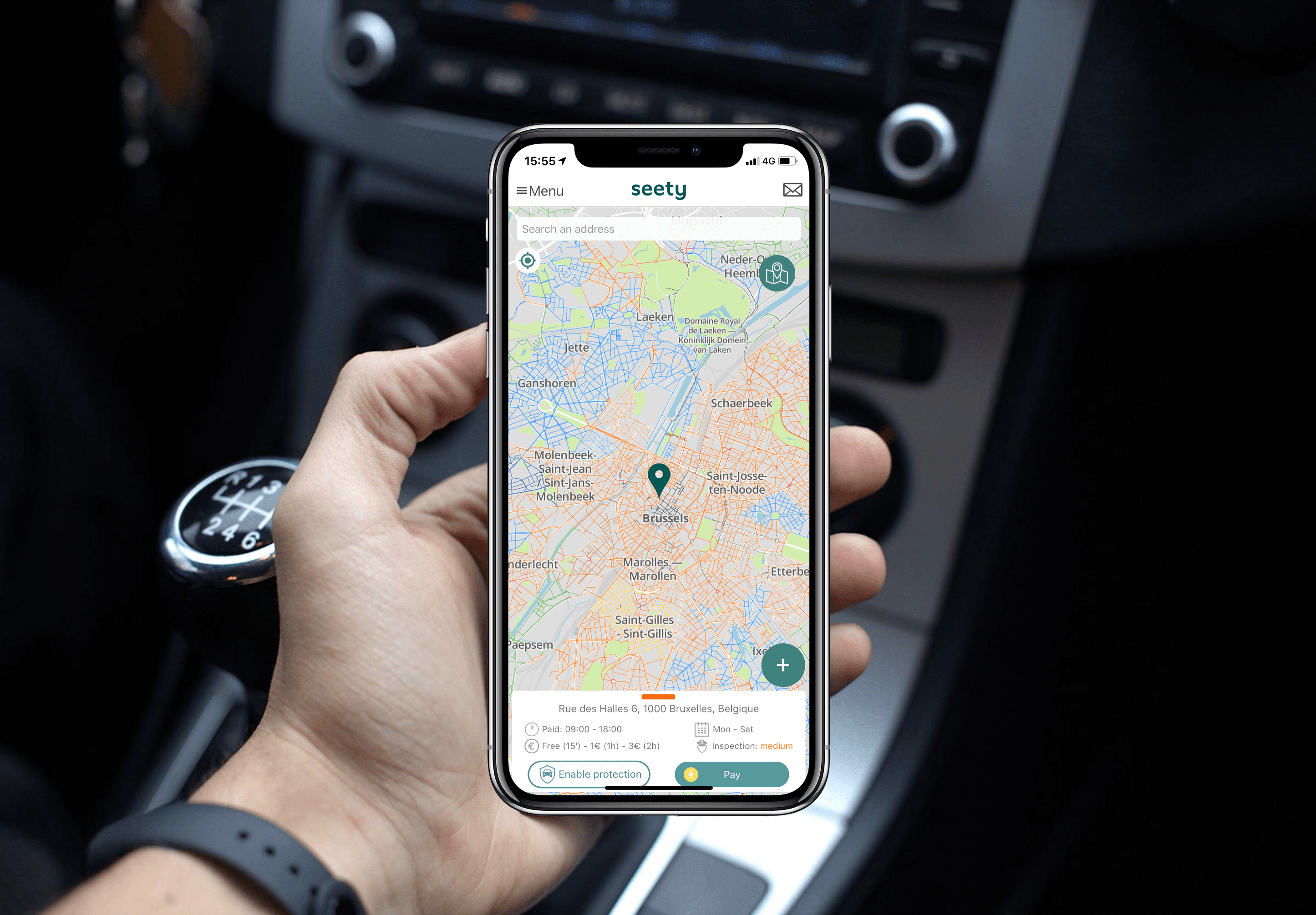 Seety, a cheaper alternative to ParkMobile - Brussels